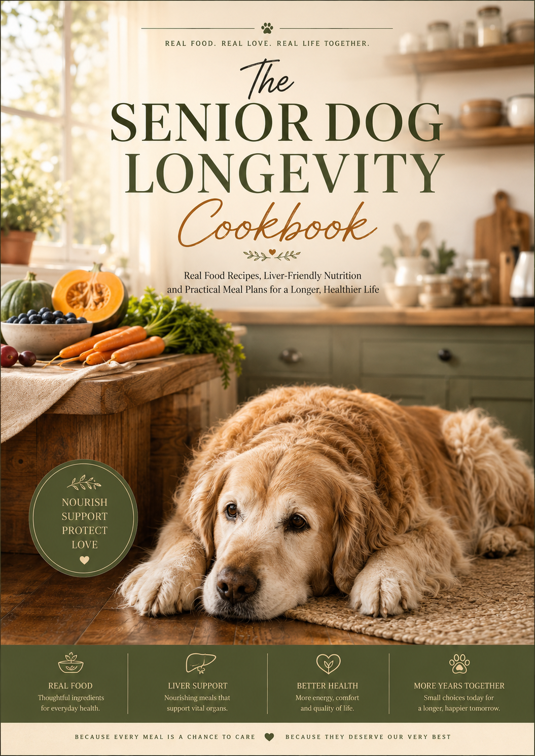 The Senior Dog Longevity Cookbook cover